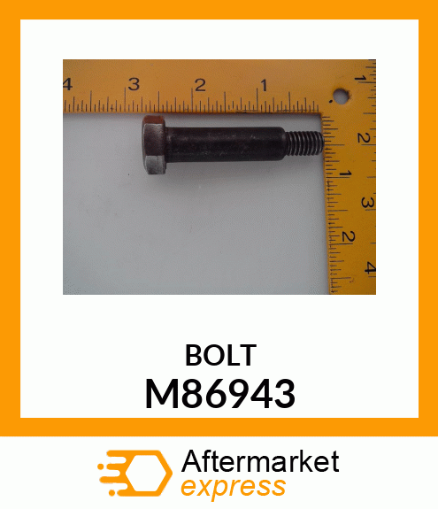 BOLT, PTO SHOULDER 3/8 M86943