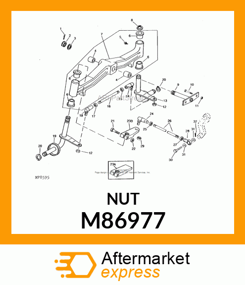 LOCK NUT, NUT,LOCK W/ELASTIC INSERT M86977