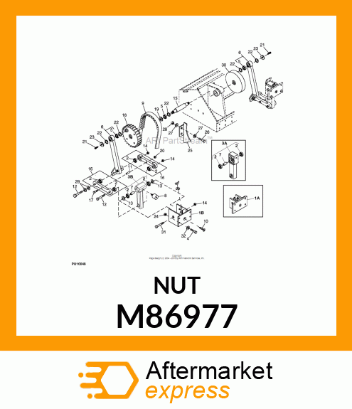 LOCK NUT, NUT,LOCK W/ELASTIC INSERT M86977