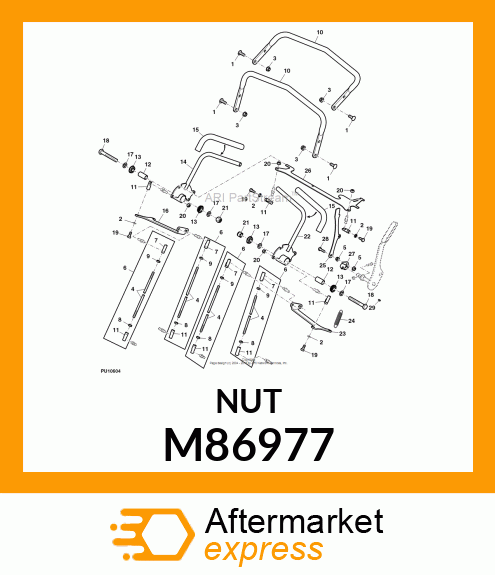 LOCK NUT, NUT,LOCK W/ELASTIC INSERT M86977