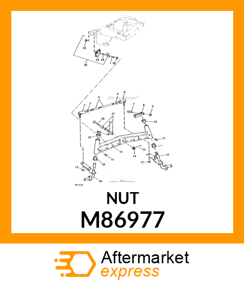 LOCK NUT, NUT,LOCK W/ELASTIC INSERT M86977