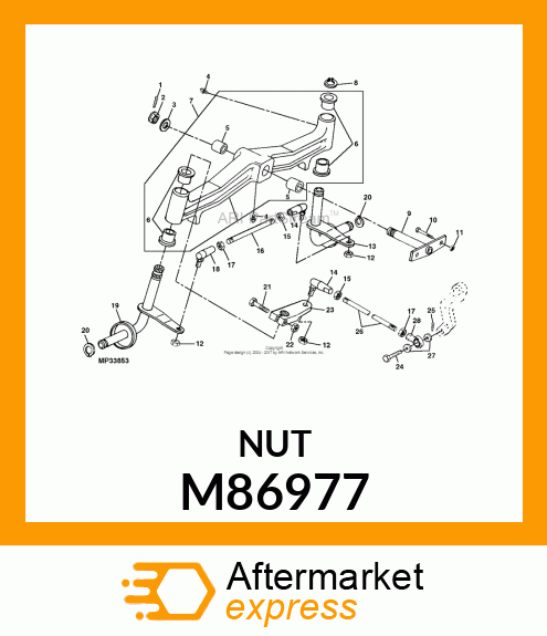 LOCK NUT, NUT,LOCK W/ELASTIC INSERT M86977