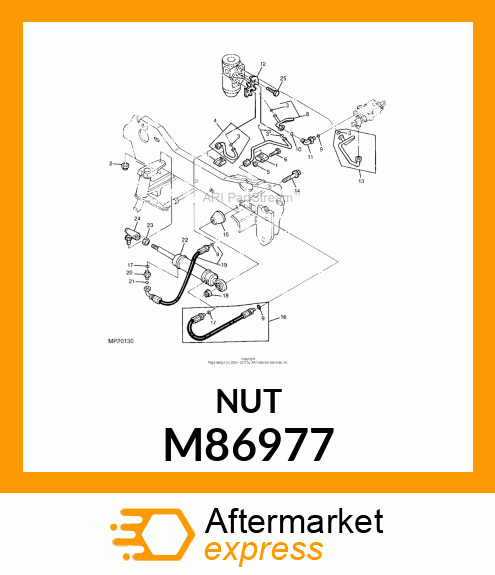 LOCK NUT, NUT,LOCK W/ELASTIC INSERT M86977