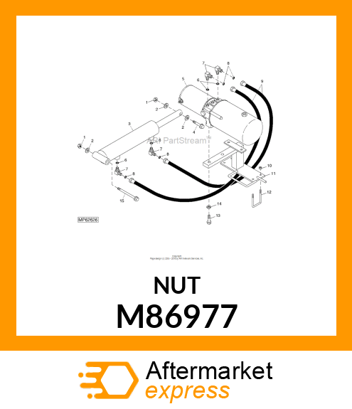 LOCK NUT, NUT,LOCK W/ELASTIC INSERT M86977