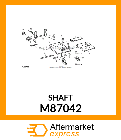 PIN, HINGE M87042