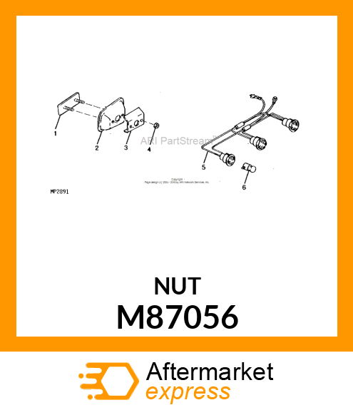 NUT,SELF THREADING M87056