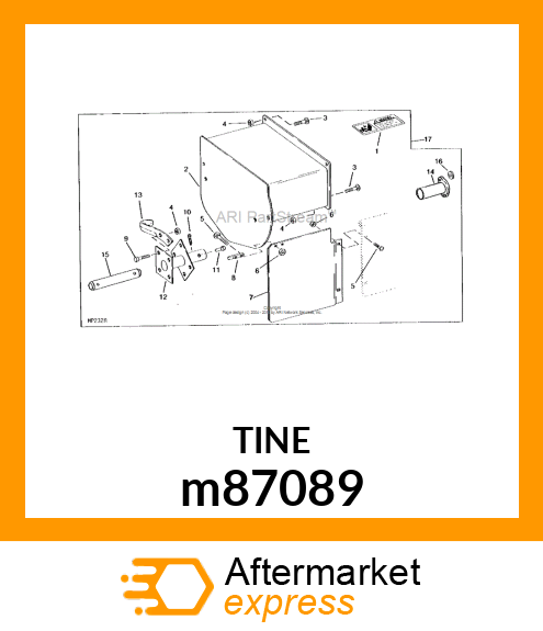 TINE, LH (M87089 PAINTED)(JDM F12) m87089