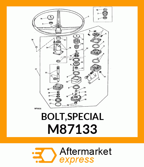 BOLT,SPECIAL M87133