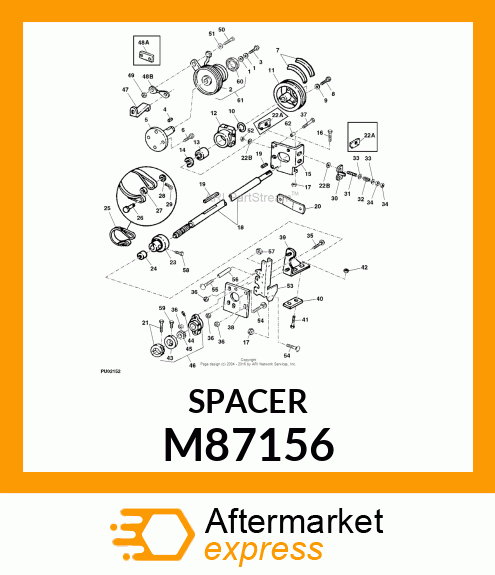 SPACER, SPLIT M87156