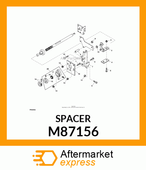 SPACER, SPLIT M87156