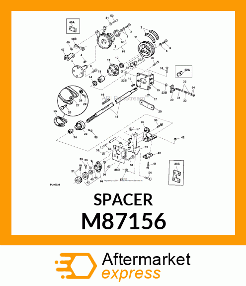 SPACER, SPLIT M87156