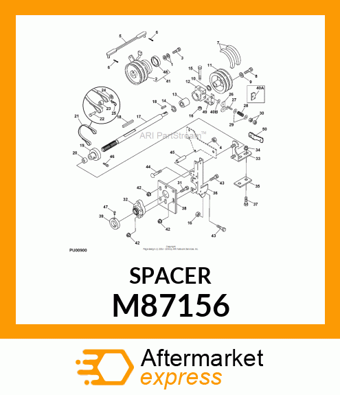 SPACER, SPLIT M87156