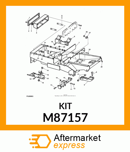 Bumper - BUMPER, REAR PLASTIC M87157