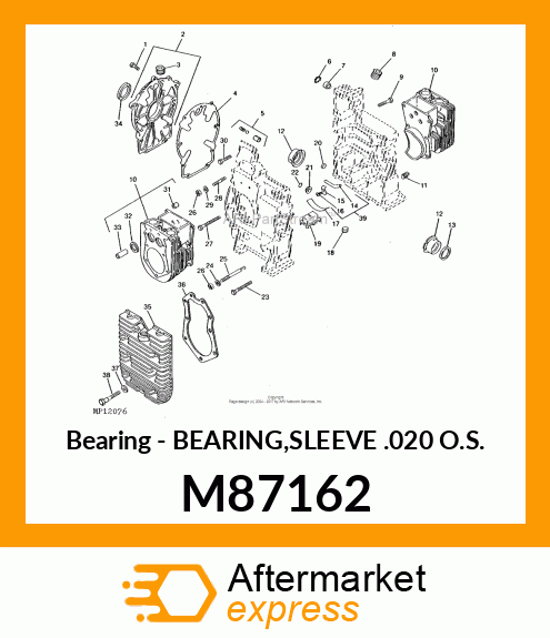 Bearing Sleeve .020 Os M87162