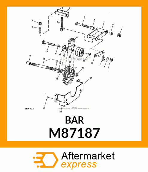 Support - SUPPORT, SPRING PTO IDLER M87187