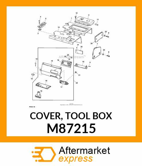 COVER, TOOL BOX M87215