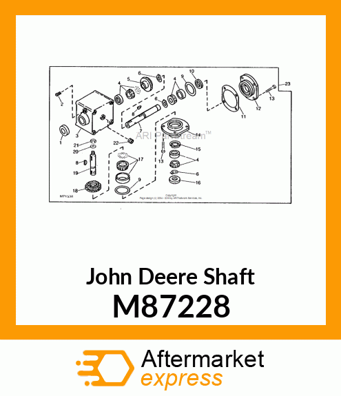 SHAFT,OUTPUT M87228