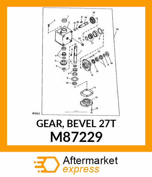 GEAR, BEVEL 27T M87229