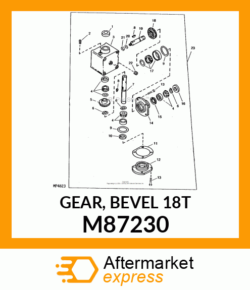 GEAR, BEVEL 18T M87230