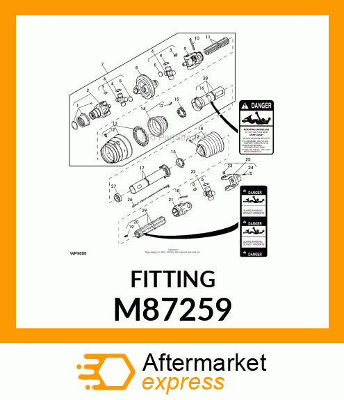 LUBRICATION FITTING, ZERK, GREASE M87259