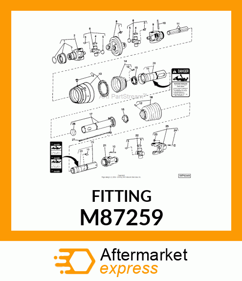 LUBRICATION FITTING, ZERK, GREASE M87259