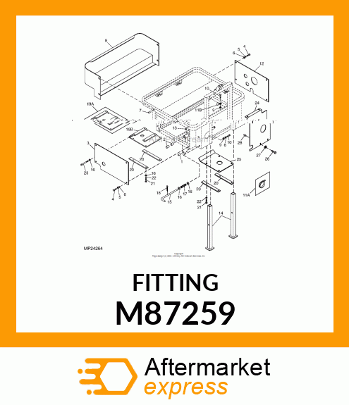 LUBRICATION FITTING, ZERK, GREASE M87259