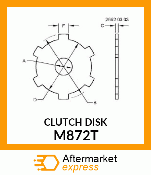 PLATE,STEERING CLUTCH DRIVING M872T