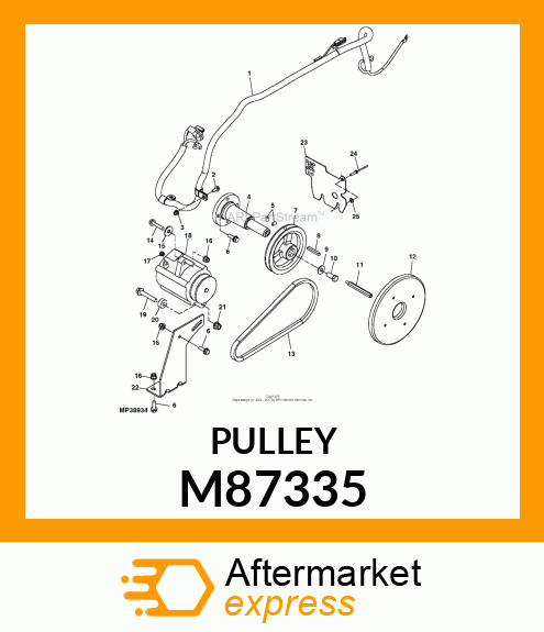 PULLEY, SHEAVE M87335