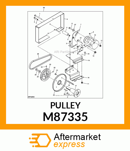 PULLEY, SHEAVE M87335