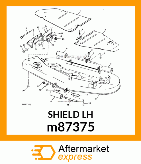 BELT SHIELD, LH m87375