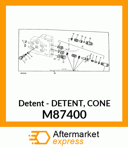 Detent - DETENT, CONE M87400