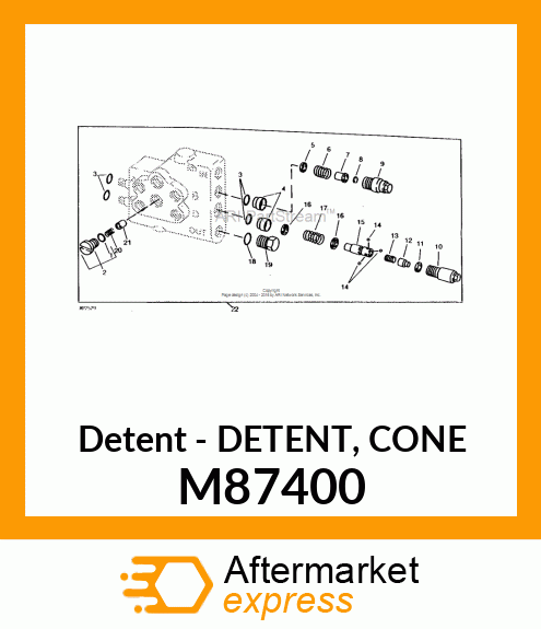 Detent - DETENT, CONE M87400