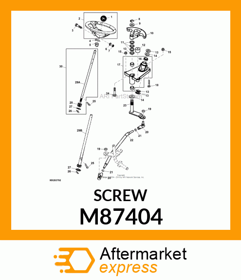 BOLT, BOLT, SHOULDER 10 M87404