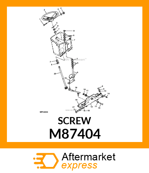 BOLT, BOLT, SHOULDER 10 M87404