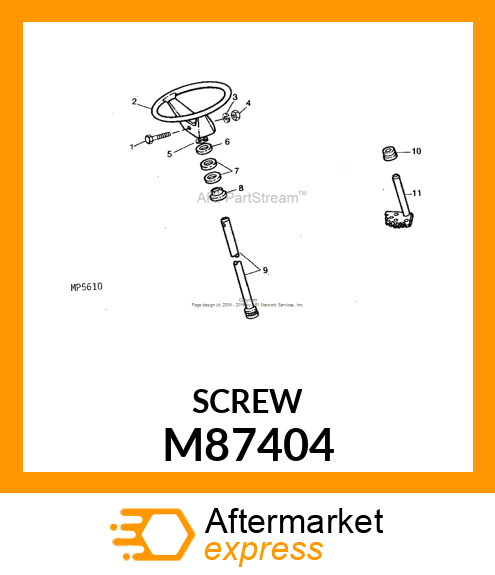 BOLT, BOLT, SHOULDER 10 M87404