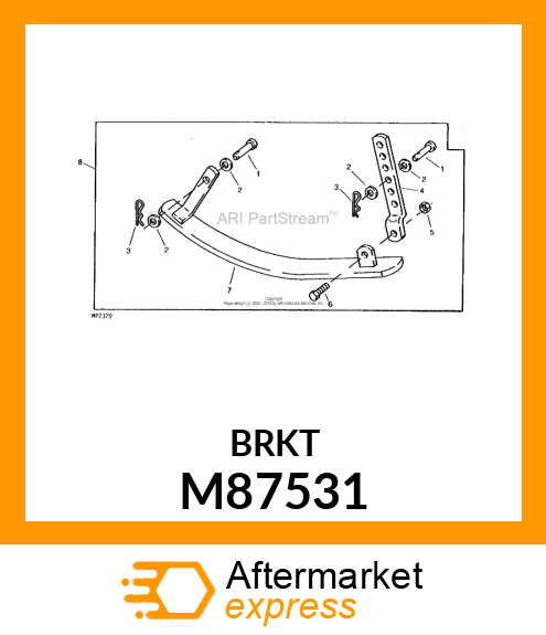 BRACKET, SKID ADJUSTING M87531
