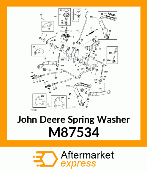 WASHER, LOCK M87534