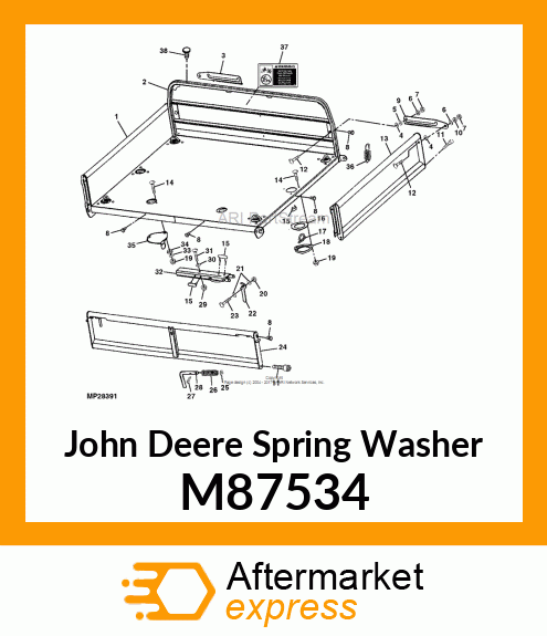 WASHER, LOCK M87534