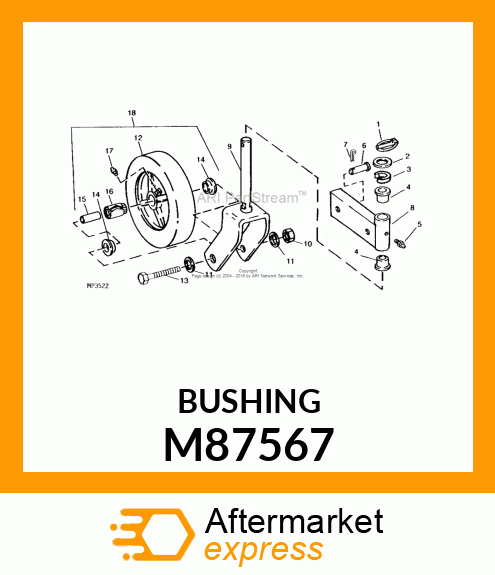 BUSHING, BUSHING, SPANNER M87567