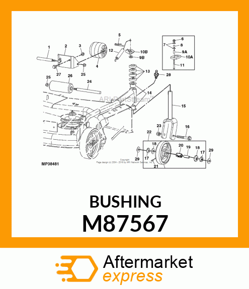 BUSHING, BUSHING, SPANNER M87567