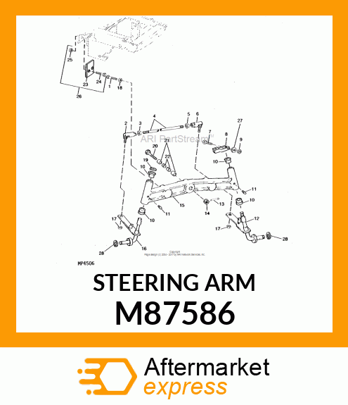 Steering Arm - ARM, STEERING M87586