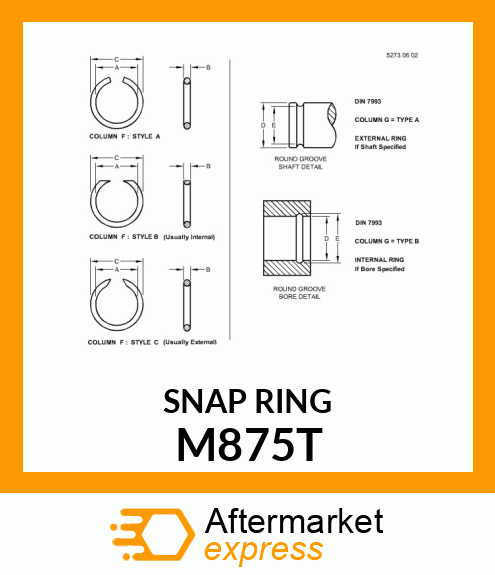 RING ,SNAP M875T