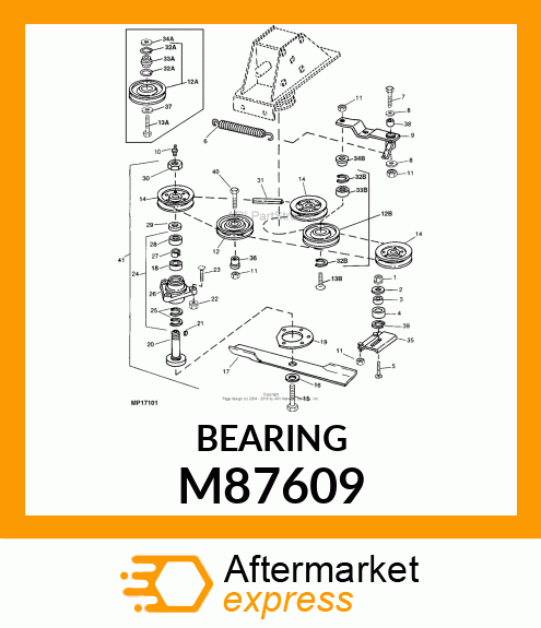 BEARING, UPPER SPINDLE M87609