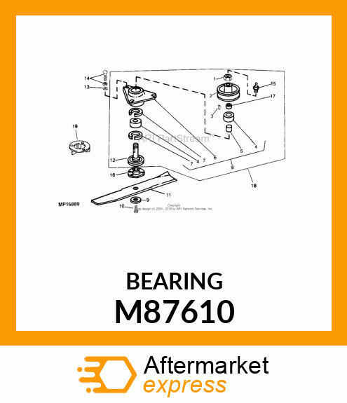 BEARING, LOWER SPINDLE M87610