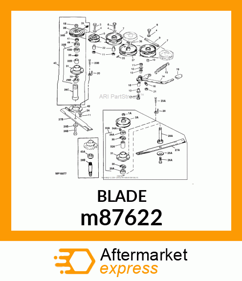 BLADE, 60IN MOWER m87622