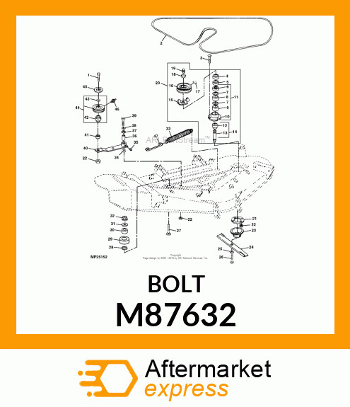 BOLT, STOP M87632