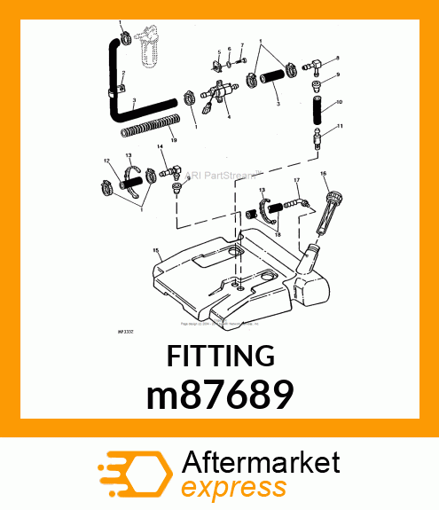 FITTING, HOSE ELBOW m87689