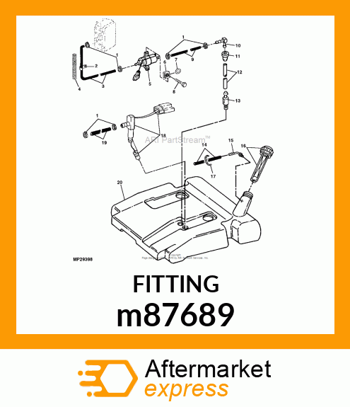 FITTING, HOSE ELBOW m87689