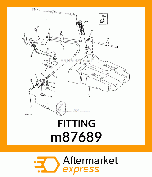 FITTING, HOSE ELBOW m87689