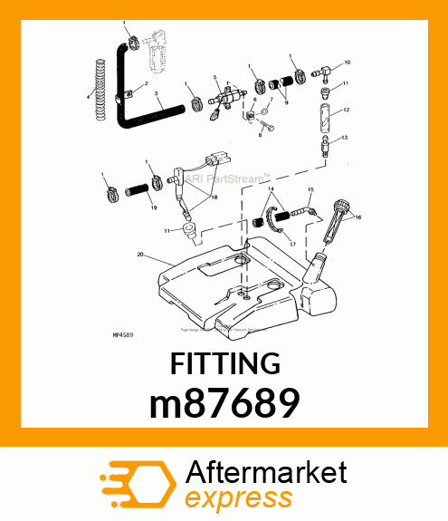 FITTING, HOSE ELBOW m87689